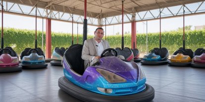 Başkan Bilecen’den lunapark açılışı öncesi renkli görüntüler