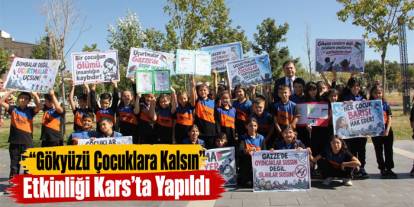 Kars’ta Gazze İçin Uçurtma Şenliği Düzenlendi