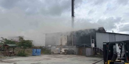 Kastamonu’da süt fabrikasının talaş silosunda çıkan yangın söndürüldü