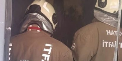 Antakya’da konteyner yangını kısa sürede söndürüldü