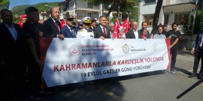 Muğla’da ‘Kahramanlarla Kardeşlik Yolunda’ yürüyüşü düzenlendi
