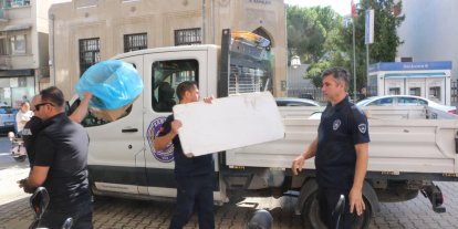 Edremit’te kaldırım işgallerine zabıta denetimi