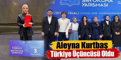 Kars’ı Temsil Eden Aleyna Kurtbaş Türkiye Üçüncüsü Oldu