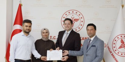 Sındırgı KETEM çalışanlarına başarılı kanser taramaları nedeniyle teşekkür belgesi
