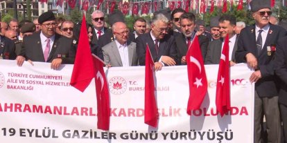 Bursa’da 19 Eylül Gaziler Günü’nde şehitler ve gaziler anıldı
