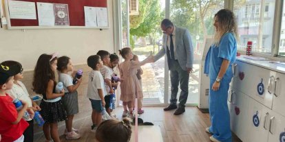 Kuşadası İlçe Milli Eğitim Müdürü Yapıcı anaokulunda eğitim çalışmalarını inceledi