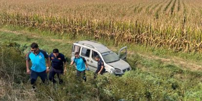 Aydın’da tarlaya uçan araç sabah fark edildi, içinden kimse çıkmadı