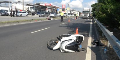 Motosiklet ile elektrikli bisiklet çarpıştı: 2 yaralı