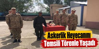 Arpaçay’da askerlik hayali temsili yemin töreniyle gerçeğe dönüştü