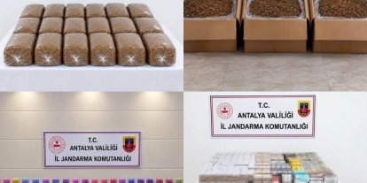 Antalya’da yarım ton kıyılmış tütün ele geçirildi