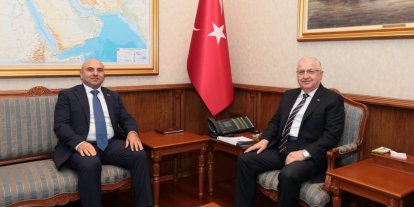 Bakan Güler, Azerbaycan’ın Ankara Büyükelçisi Aslanov ile görüştü