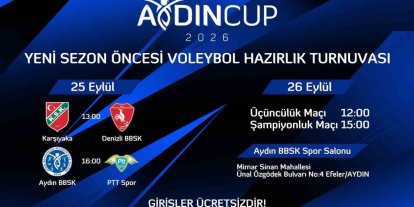 Aydın Cup 2026 için geri sayım başladı