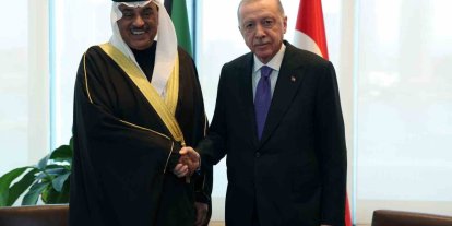 Cumhurbaşkanı Erdoğan, Kuveyt Veliaht Prensi Al-Sabah ile görüştü
