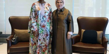 Emine Erdoğan, Sierra Leone Cumhurbaşkanı’nın eşi Fatima Maada Bio ile görüştü