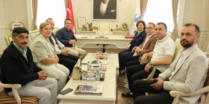 Başkan Ünlüce’den, Başkan Dökmeci’ye ziyaret