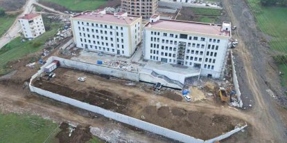 Canik Fen Lisesi inşaatında sona gelindi