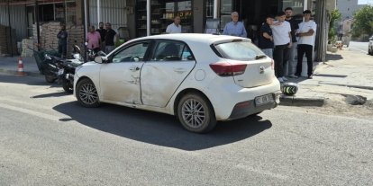 Adıyaman’da motosiklet ile otomobil çarpıştı: 1 yaralı