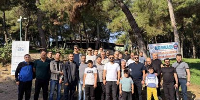 Adliye personeli aileleriyle doğada stres attı