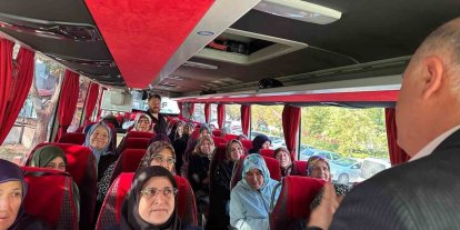 60 yaş üstü kadınlar kültür gezisi için yola çıktı
