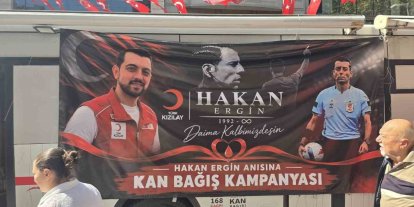 Hayatını kaybeden futbol hakemi için kan bağışı kampanyası düzenlendi