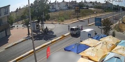 Antalya’da hafif ticari araçla çarpışan 3 tekerlekli motosikletin sürücüsü yaralandı