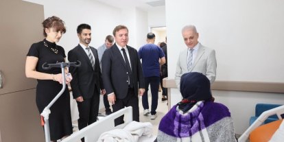 Vali Aydoğdu, hastanede tedavi gören hastaları ziyaret etti