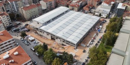 Eskişehir Kurtuluş Kapalı Pazar Yeri’nde fiziki gerçekleşme yüzde 75’e ulaştı