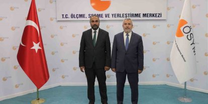 Rektör Akkaya, ÖSYM Başkanı Ersoy ile görüştü