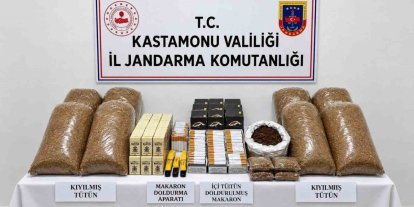 Kastamonu’da 5 bin 480 adet doldurulmuş makaron ele geçirildi