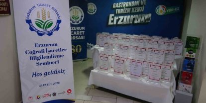 Erzurum’da coğrafi işaretler bilgilendirme semineri düzenlendi