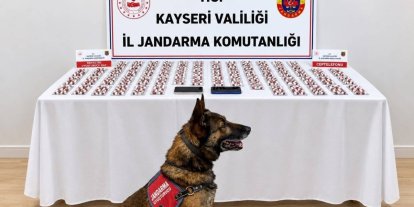 Şüphe üzerine durdurulan araçta bin 81 adet sentetik hap çıktı