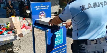 Germencik’te semt pazarında etiket ve tartı denetimi