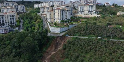Trabzon’da heyelan: 2 yaralı