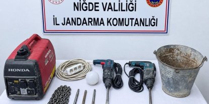 Niğde’de kaçak kazı operasyonu: 1 şüpheliye işlem