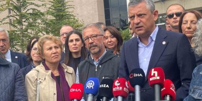 Yeni Parti Genel Başkanı Özgür özel, 10 Ekim  Gar  davası için Adliyeye  geldi