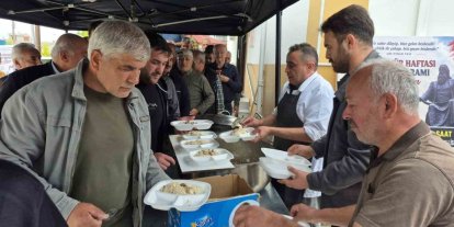 Alaçam’da Ahilik Haftası’nda ahi pilavı ikramı