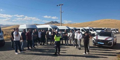 Muş’ta okul servislerine yönelik trafik denetimi