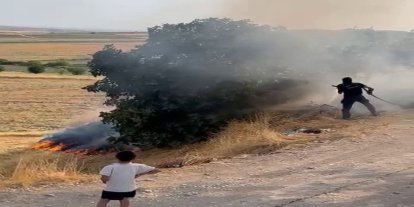 Adıyaman’da bahçe yangını paniğe neden oldu
