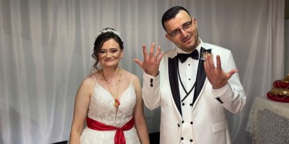 Babaeski’de sevgi engel tanımadı: İşitme ve konuşma engelli çift dünyaevine girdi