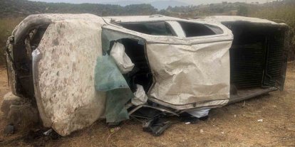 Karpuzlu’da kamyonet takla attı: 3 yaralı