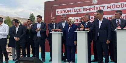 Gürün Emniyet Müdürlüğü ve öğretmenevi binalarının temeli törenle atıldı