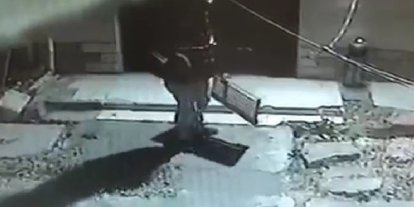 Karabük’te demir mazgal hırsızlığı kamerada