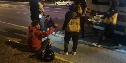 Edirne’de iki motosiklet çarpıştı: 1 sürücü hastaneye kaldırıldı