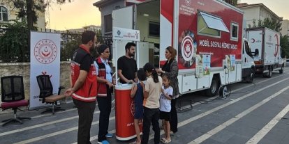 Cizre’de mobil araçla vatandaşlara yerinde destek