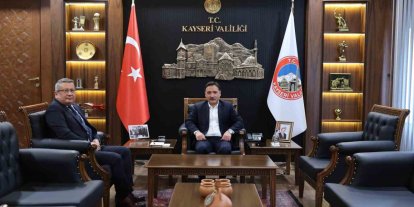 Vali Çiçek, İl Emniyet Müdürü Sinan Ergen’i kabul etti