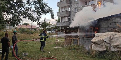 Muş’ta odunlukta korkutan yangın