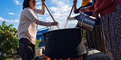 Asırlık lezzet oricik için kazanlar kuruldu
