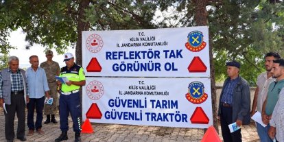 Kilis’te traktör sürücülerine "Güvenli Tarım" eğitimi