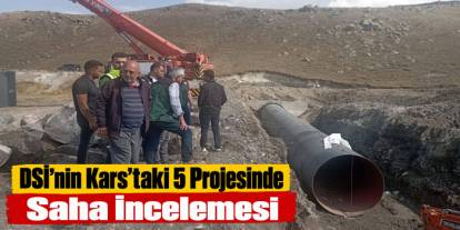 DSİ’nin Kars’taki 5 Projesinde Saha İncelemesi