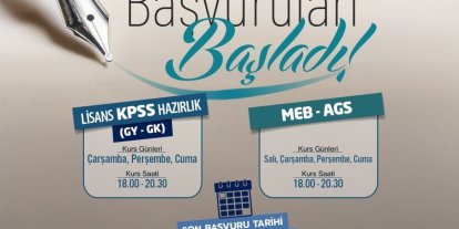 KAYMEK’ten KPSS ve MEB-AGS hazırlık kursları